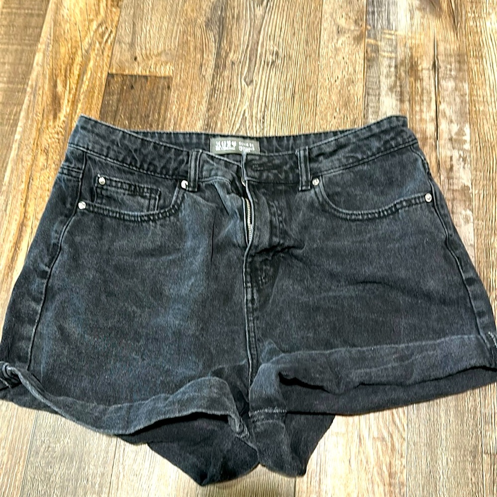 Black Jean shorts